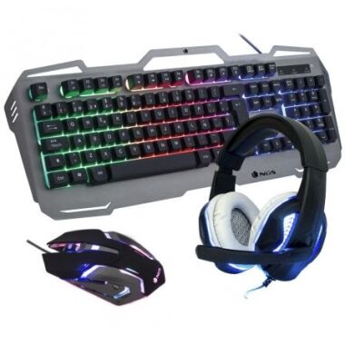 Pack Gaming NGS GBX-1500/ Teclado + Ratn ptico + Auriculares con Micrfono