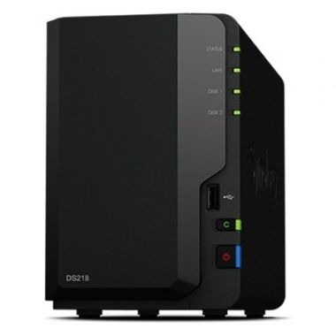 NAS Synology Diskstation DS218/ 2 Bahas 3.5'- 2.5'/ 2GB DDR4/ Formato Torre