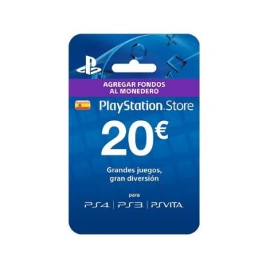 Tarjeta Prepago Sony 20 Euros para PS4/ PS3/ PSVita