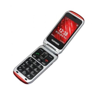 Telfono Mvil Telefunken TM 240 Cosi para Personas Mayores/ Rojo