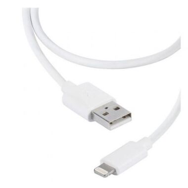 Cable USB 2.0 Lightning Vivanco 36300/ USB Macho - Lightning Macho/ 2m/ Blanco