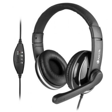 Auriculares NGS VOX 800 USB/ Con Micrfono/ USB/ Negro