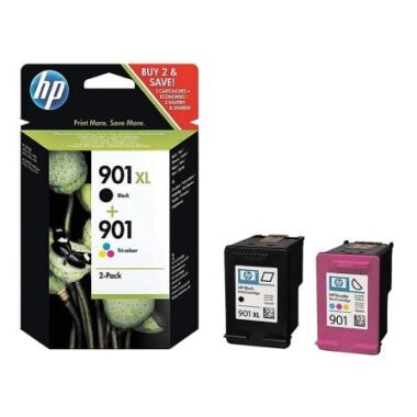 Cartucho de Tinta Original HP n901 XL Alta Capacidad Multipack/ Negro/ Tricolor