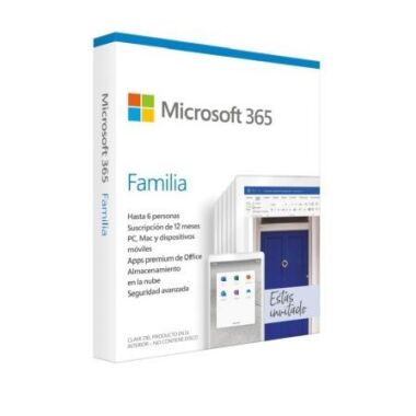 Microsoft Office 365 Familia/ 6 Usuarios/ 1 Ao/ Multidispositivo
