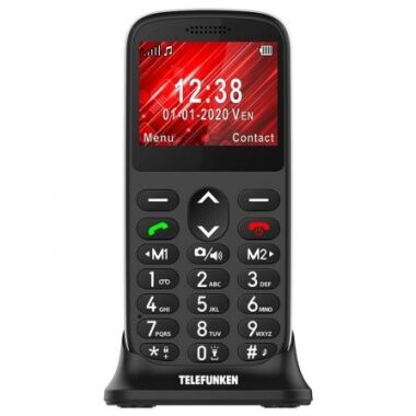 Telfono Mvil Telefunken S420 para Personas Mayores/ Negro