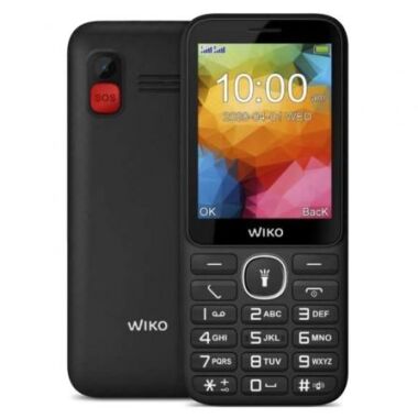 Telfono Mvil Wiko F200 para Personas Mayores/ Negro