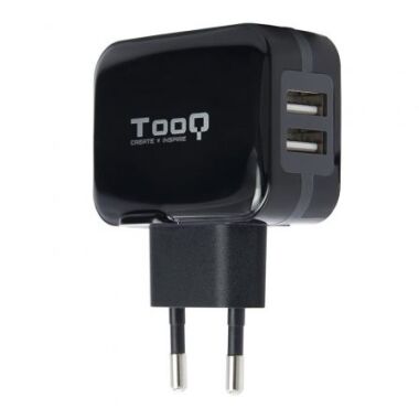 Cargador de Pared TooQ TQWC-1S02/ 2xUSB/ 17W