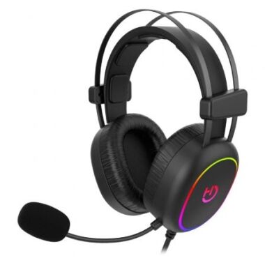 Auriculares Gaming con Micrfono Hiditec Erys ARGB/ Jack 3.5/ USB/ Negros