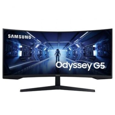 Monitor Gaming Curvo Samsung Odyssey G5 LC34G55TWWR 34'/ Ultra WQHD/ Negro