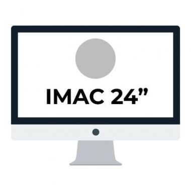 Apple iMac 24' Retina 4.5K/ Chip M1 CPU 8 Ncleos/ 8GB/ 256GB/ GPU 8 Ncleos/ Plata