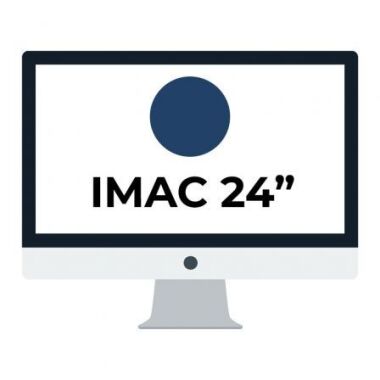 Apple iMac 24' Retina 4.5K/ Chip M1 CPU 8 Ncleos/ 8GB/ 256GB/ GPU 8 Ncleos/ Azul