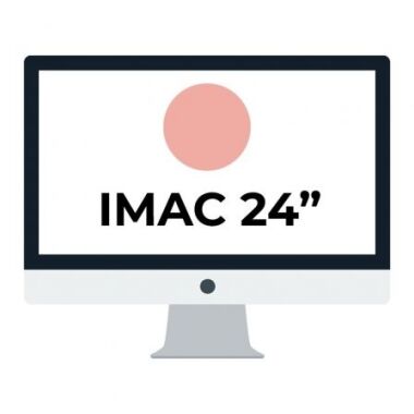 Apple iMac 24' Retina 4.5K/ Chip M1 CPU 8 Ncleos/ 8GB/ 256GB/ GPU 8 Ncleos/ Rosa
