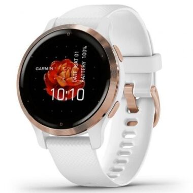Smartwatch Garmin Venu 2S Notificaciones/ Frecuencia Cardaca/ GPS/ Oro Rosa y Blanco