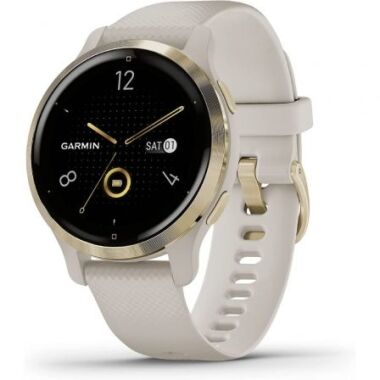 Smartwatch Garmin Venu 2S Notificaciones/ Frecuencia Cardaca/ GPS/ Oro y Beige